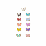 Front of Gold Dainty Butterfly Charm | Assorted