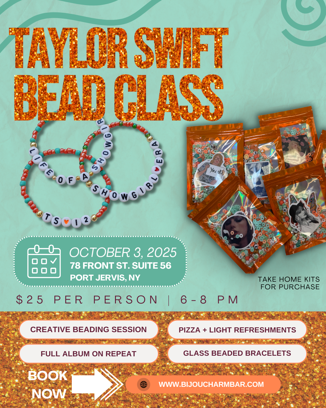 Oct. 3rd Taylor Swift Bead Class