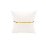 Front view of the Gold Jamesyn Charm Bracelet