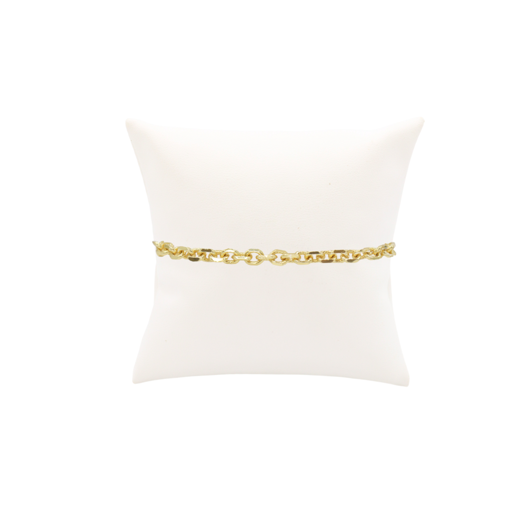 Front view of the Gold Jamesyn Charm Bracelet