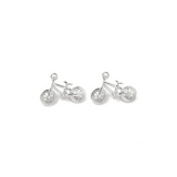 Front of two Silver Like Riding A Bike Charm 