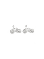 Front of two Silver Like Riding A Bike Charm 