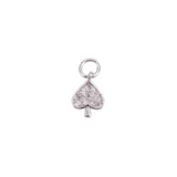 Front of the Silver Spades Charm