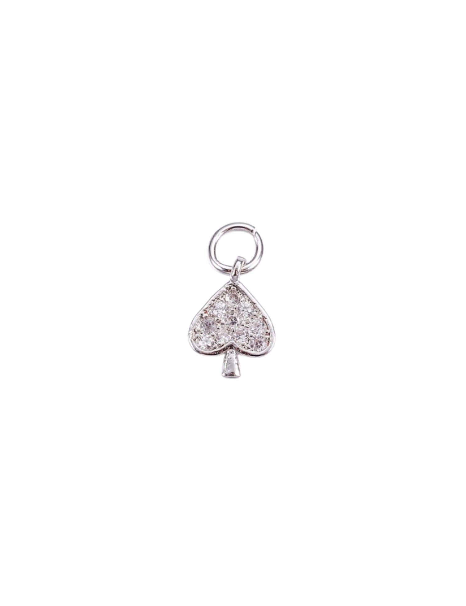 Front of the Silver Spades Charm