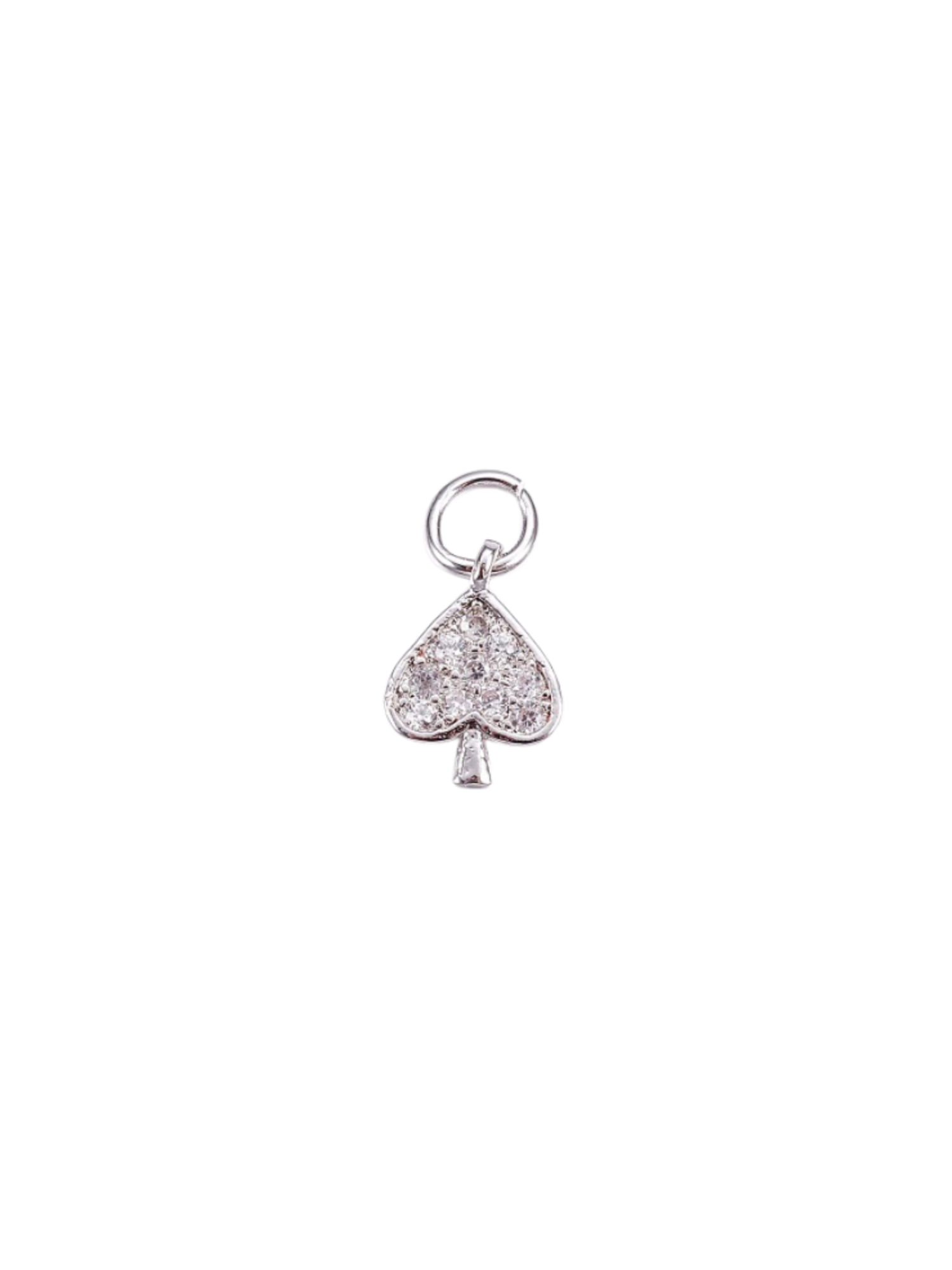 Front of the Silver Spades Charm