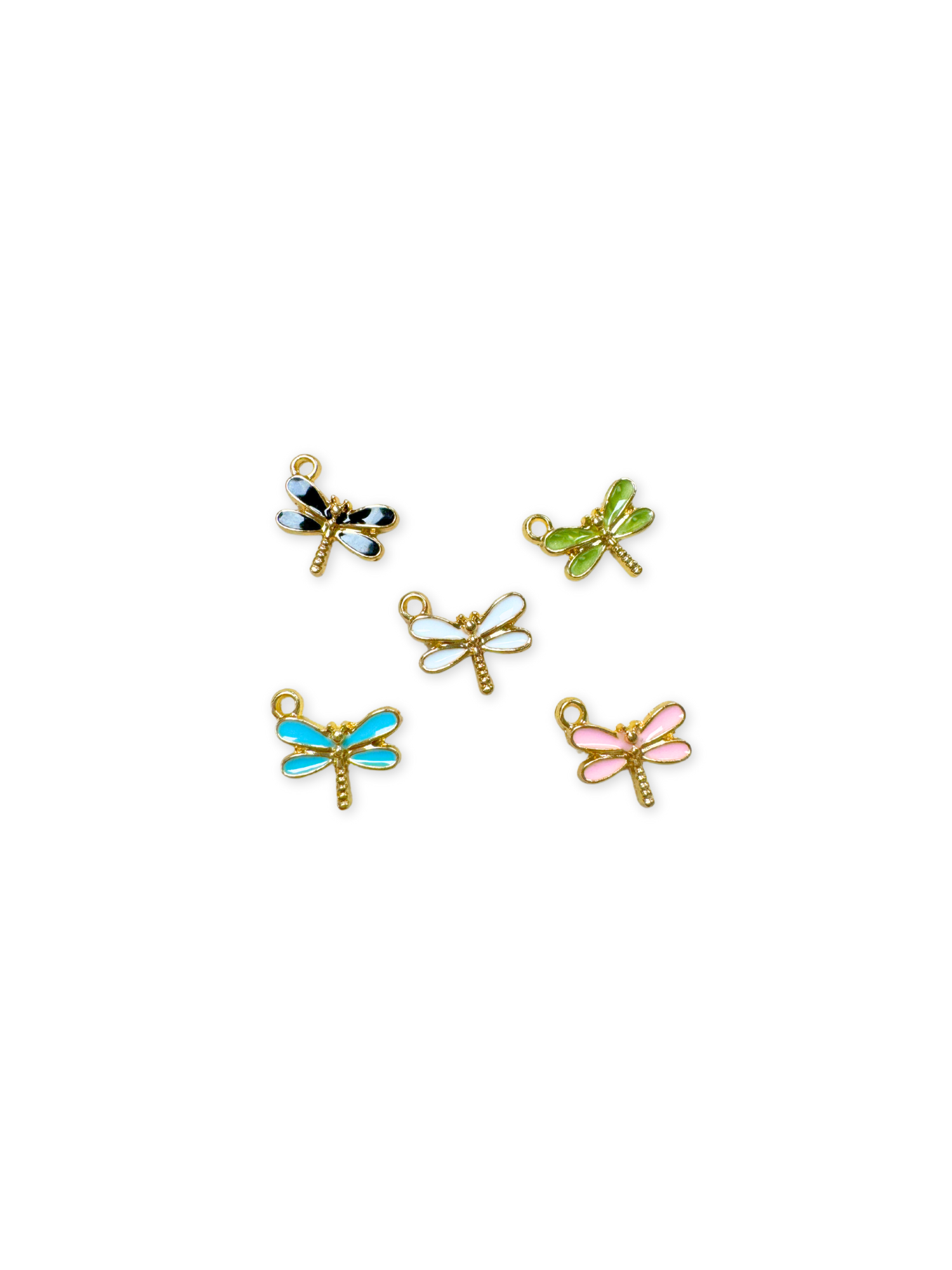 Gold and Enamel Dragonfly Charm | Assorted