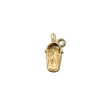 Gold Enamel Cafe Latte Charm
