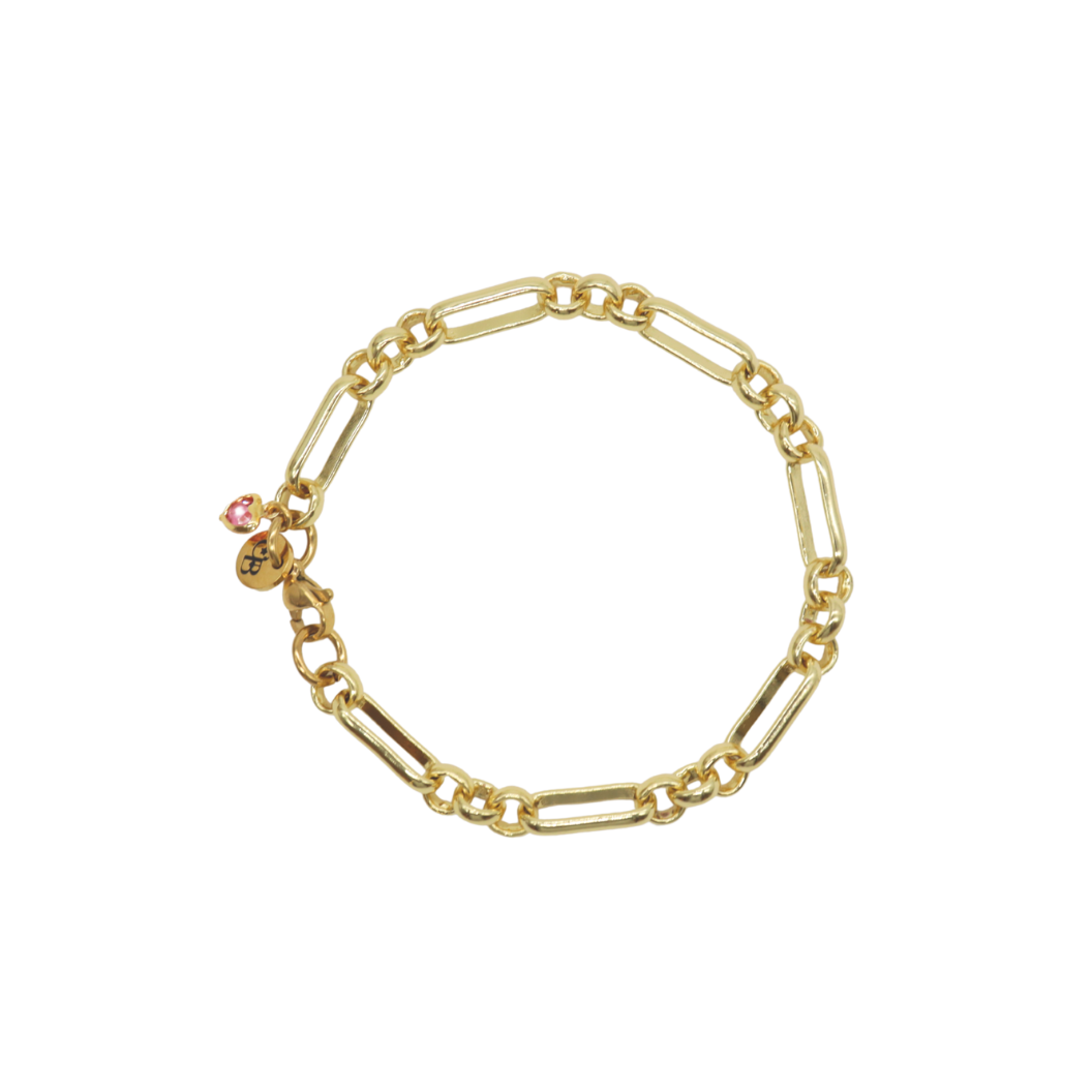 Gold Anna Charm Bracelet