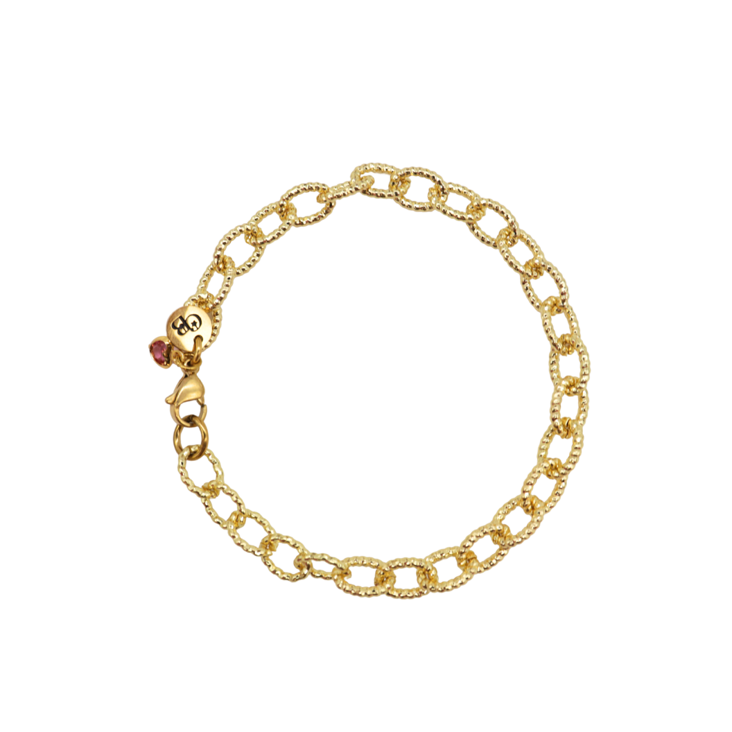 Transparent Gold Alexis Charm Bracelet
