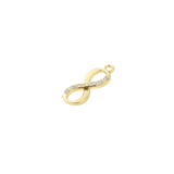 Gold Infinity Crystal Rhinestone Charm