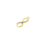 Gold Infinity Crystal Rhinestone Charm