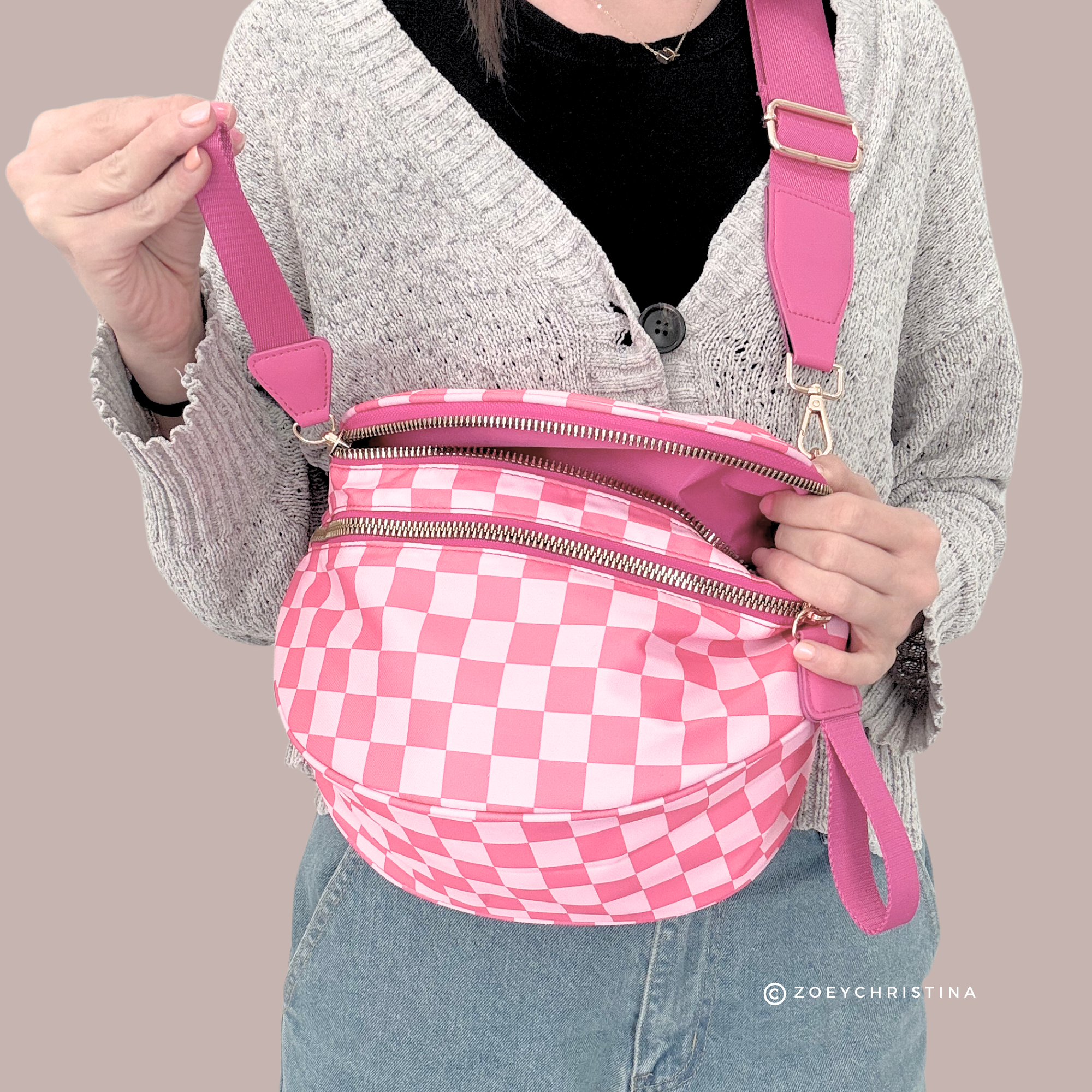 Crossbody Zipper Bag – 7 Colors, Removable Strap, Stylish
