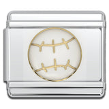 Italian Charm Bracelet Charms - Baseball
