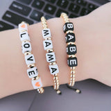 Beaded Adjustable Mantra Bracelets