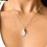 Mini Pave Crystal Dog Tag