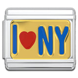 Italian Bracelet Charm - I LOVE NY