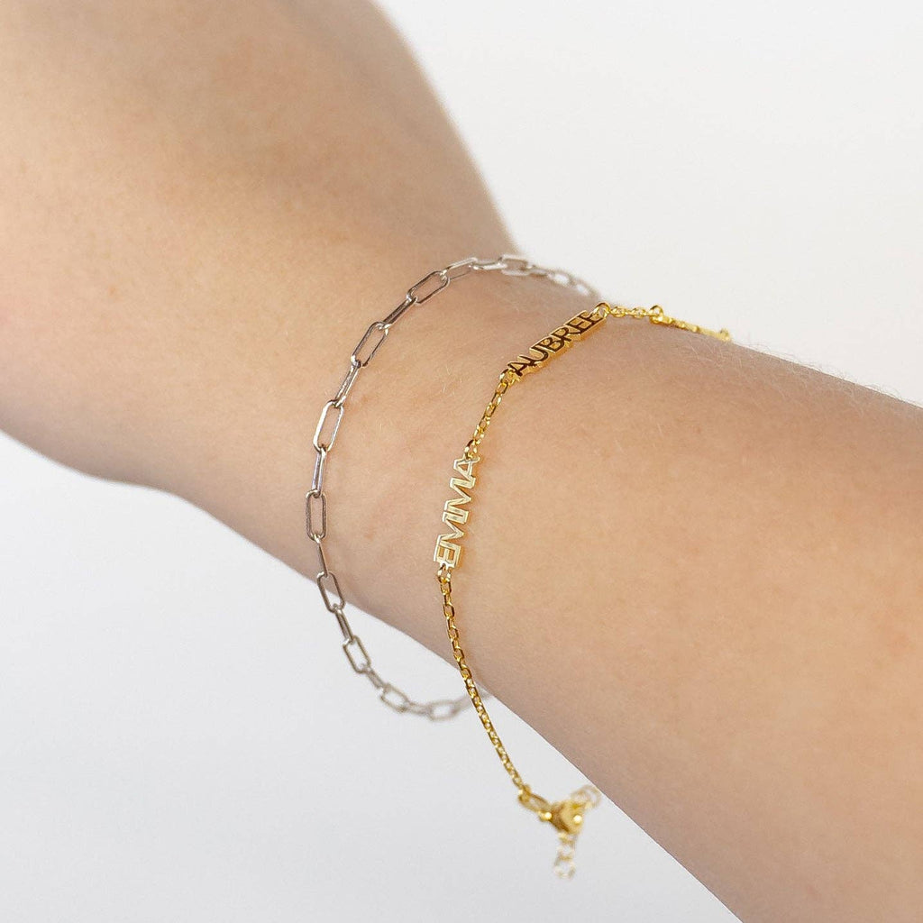 Custom Cherish Multiple Name Bracelet - Water Resistant