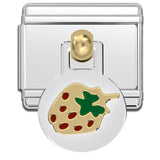 Italian Bracelet Dangle Charm - Strawberry