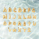 Gold Micro Letter | Waterproof Stainless Steel