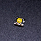 Italian Charm Bracelet Charms - Emoji Smiley Face