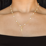 Pearl Chain Necklace - Threader Chain for Charms and Initials