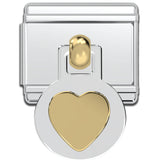 Italian Charm Bracelet Charms - Dangle Heart Links