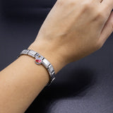 Italian Bracelet Dangle Charm - Red & Pink Hearts