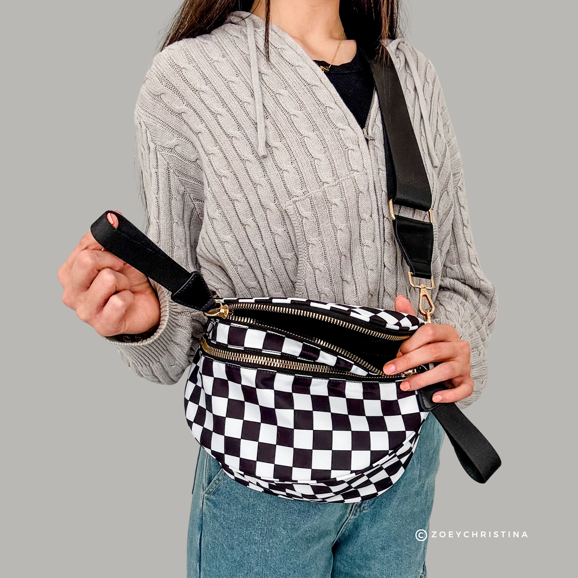 Crossbody Zipper Bag – 7 Colors, Removable Strap, Stylish