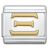 Italian Charm Bracelet Charms - Greek Alphabet Letter