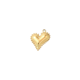 Gold Trinity Heart Burst Charm | Waterproof Stainless Steel