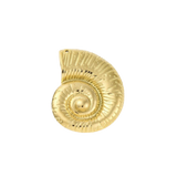 Gold Oceanic Conch Charm | Waterproof Stainless Steel