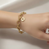 Gold Cut Out Cross Charm | Waterproof Stainless Steel