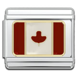 Italian Charms - Canada Flag