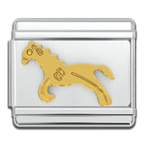 Italian Bracelet Charms - Gold Horse