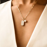 Mini Pave Crystal Dog Tag