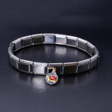 Italian Bracelet Dangle Charm - Turtle (Red/Gold)