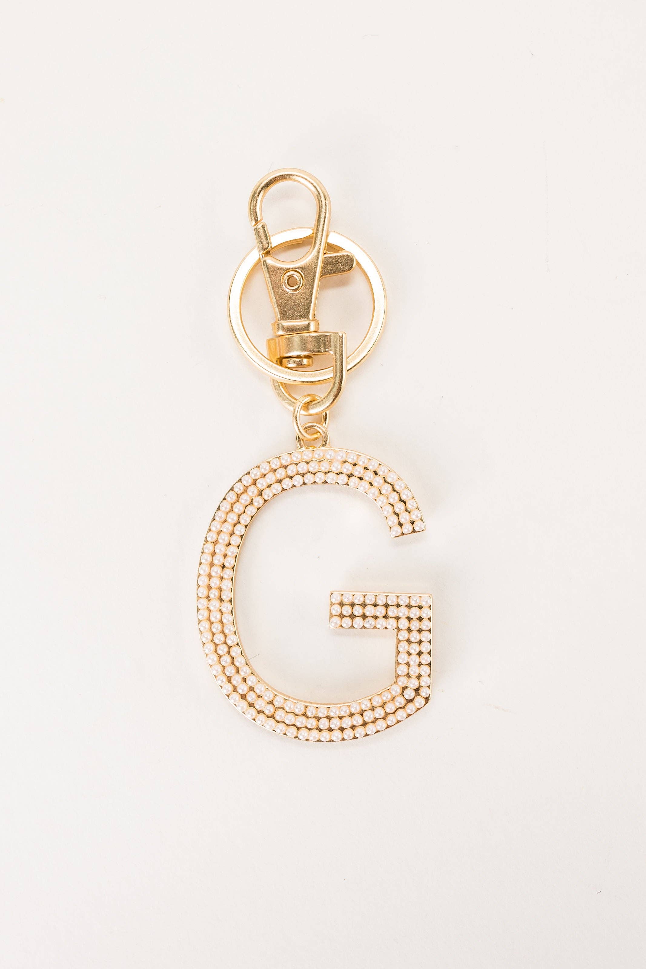 Pearl Letter Key Chain