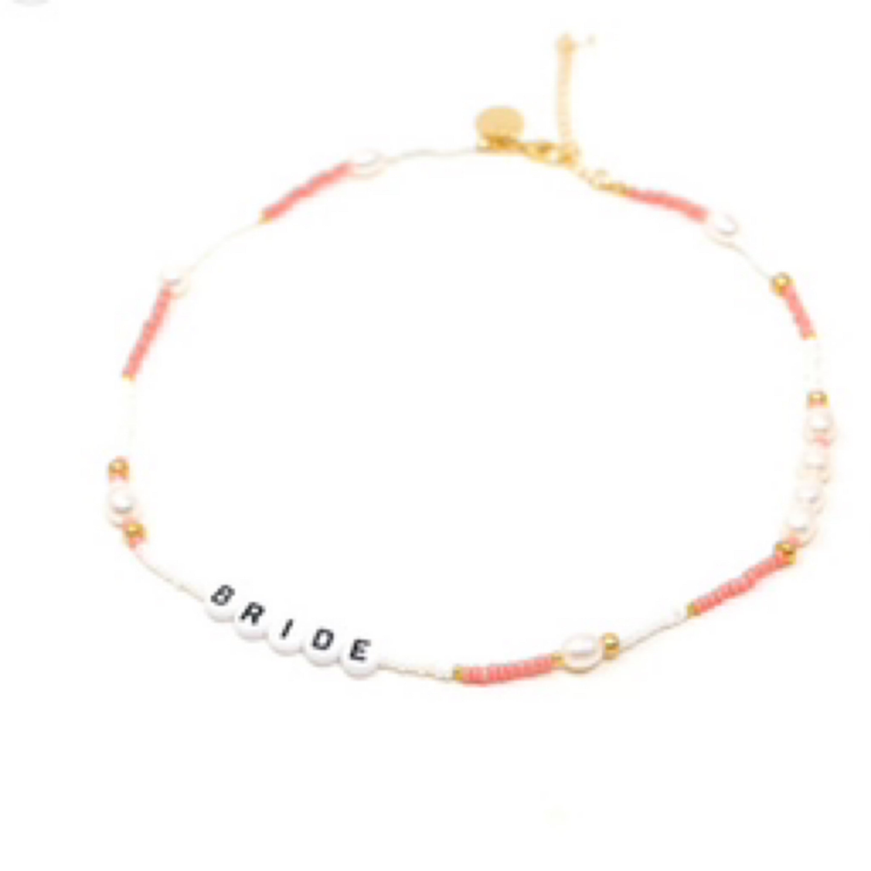 Bride Pink and Pearl Necklace