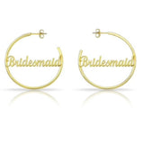 Bridesmaid Script Hoops