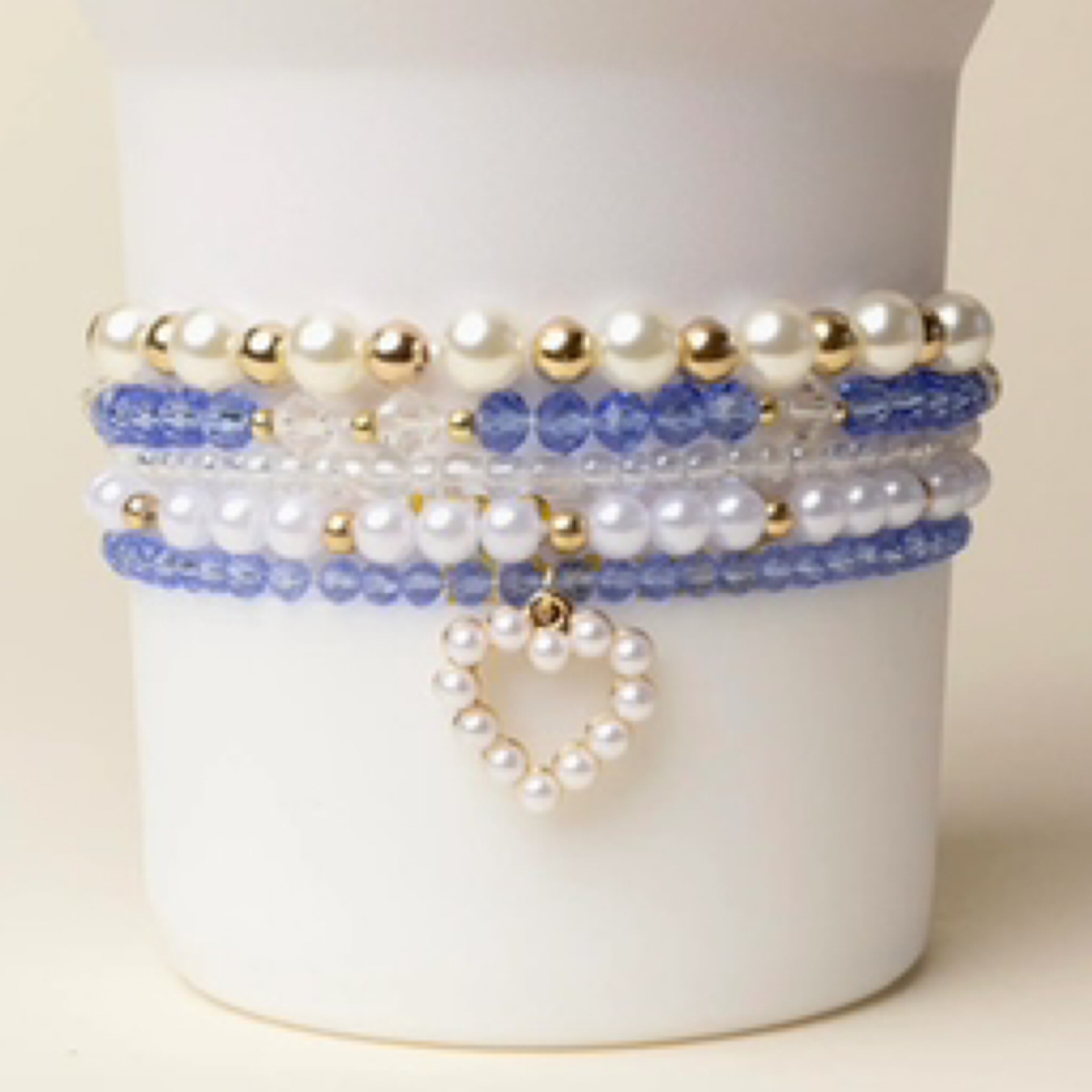 Tumbler Bracelet Stack-On Cloud Nine