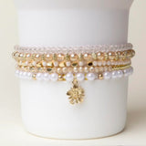 Tumbler Bracelet Stack-Champagne Bliss