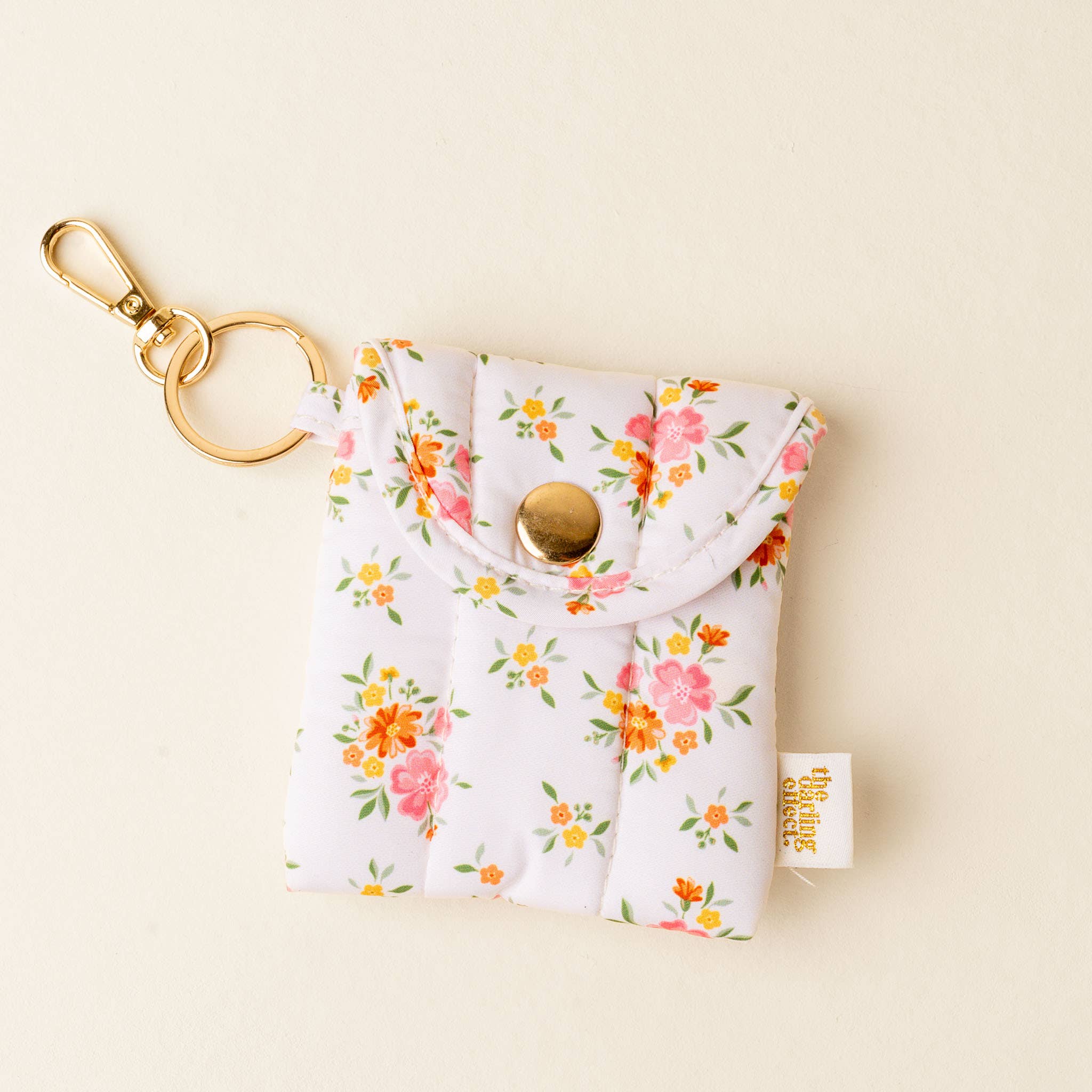 Puffy Earbud Case Keychain-Endless Daydream Cream