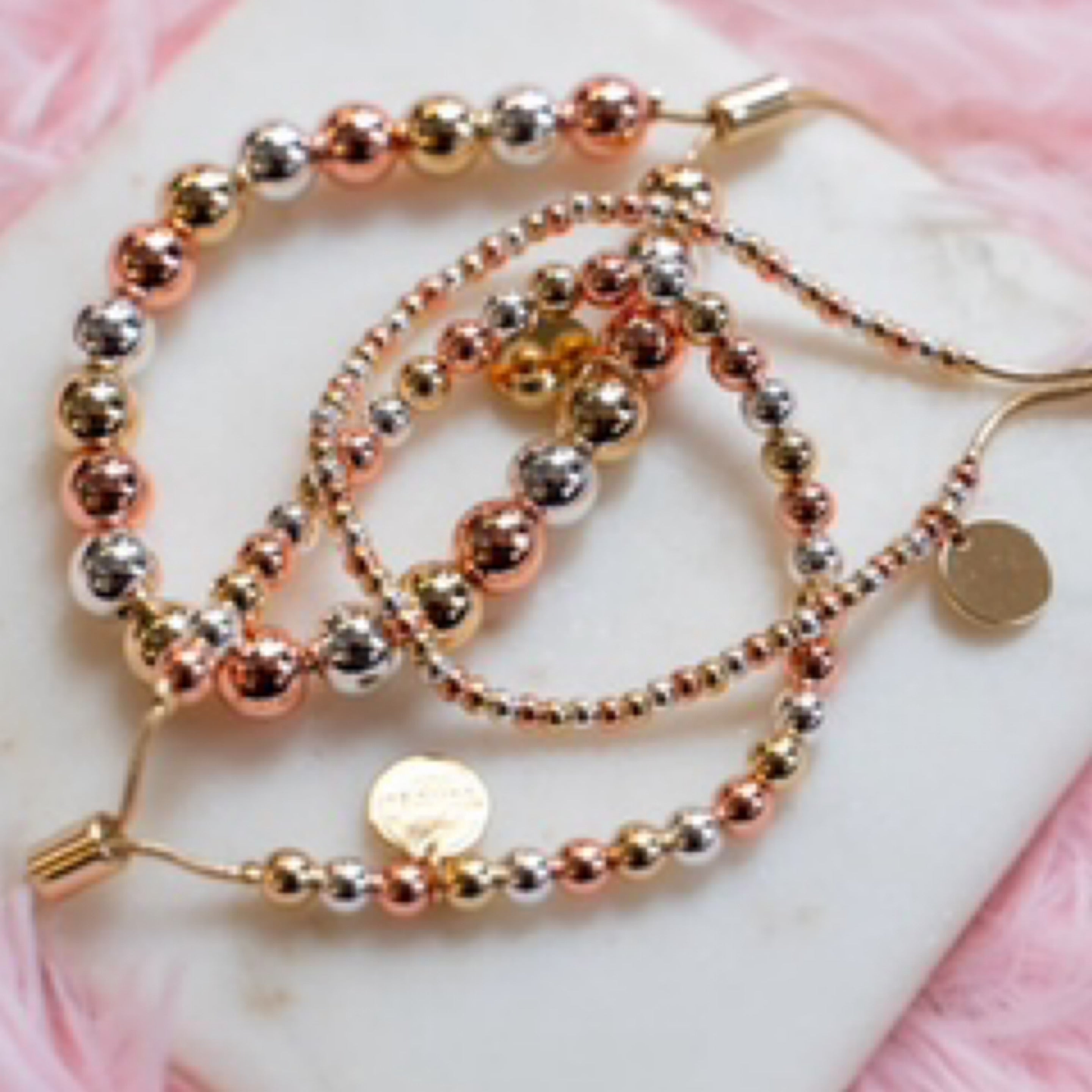 Tri Tone Adjustable Bracelet