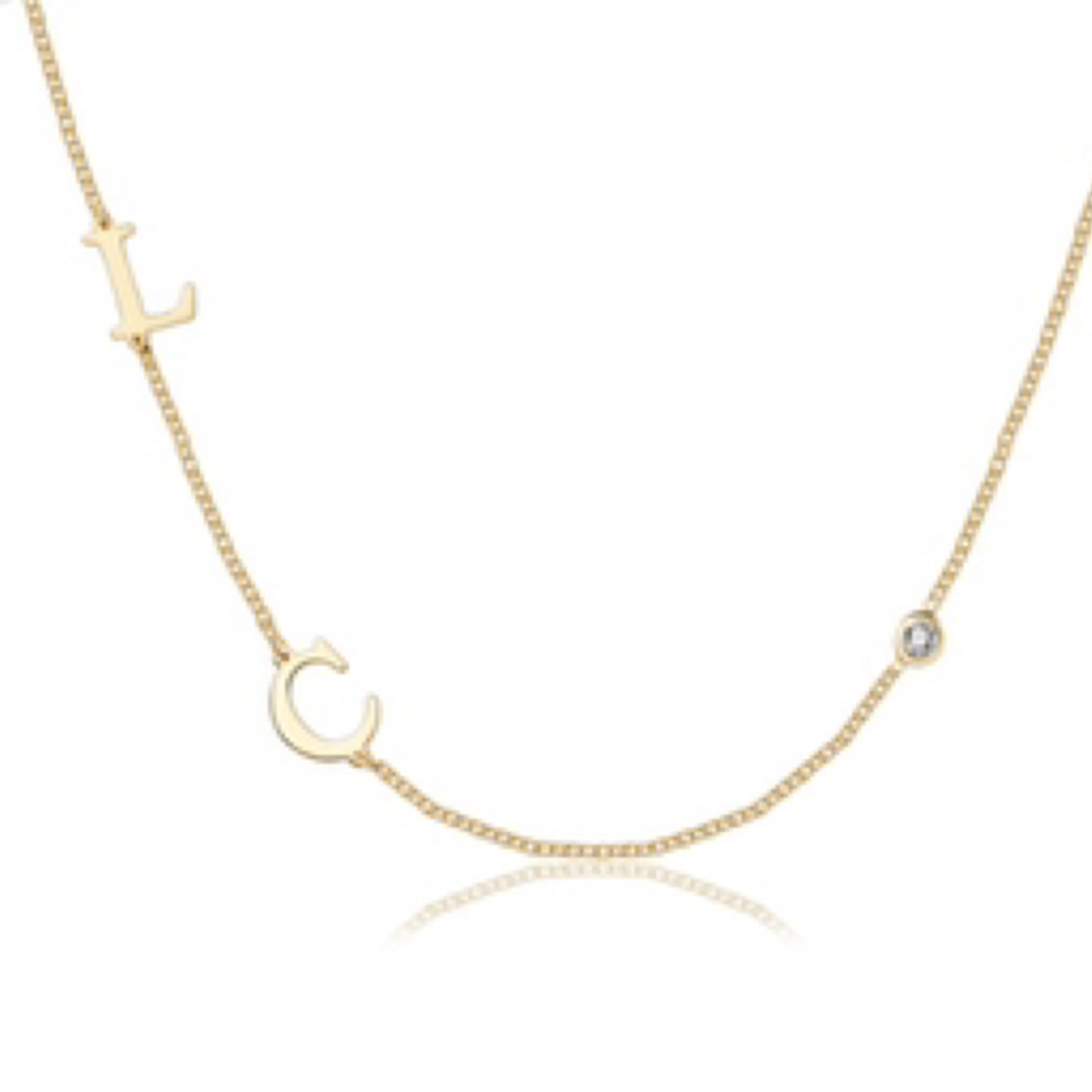 Custom Adore Initial Necklace (Water Resistant)