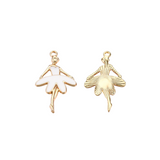 Gold and White Ballerina Charm
